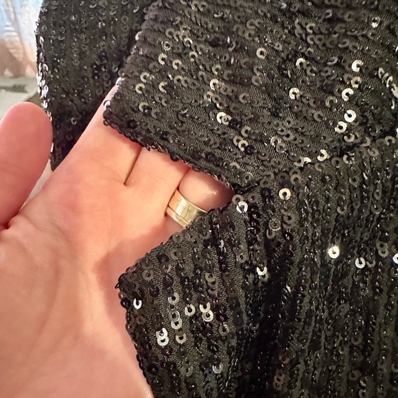 Black Sequin Blazer - Picture 3 of 14